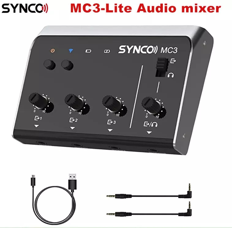 Synco MC3 Lite Audio Mixer 4 C - Photography Videos Free ulasan dan harga
