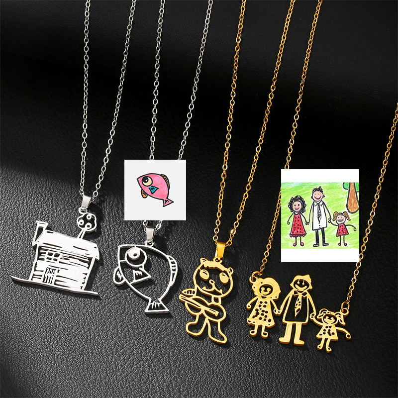 Kalung Liontin Gambar Gambaran - Photographic Memory ulasan dan harga