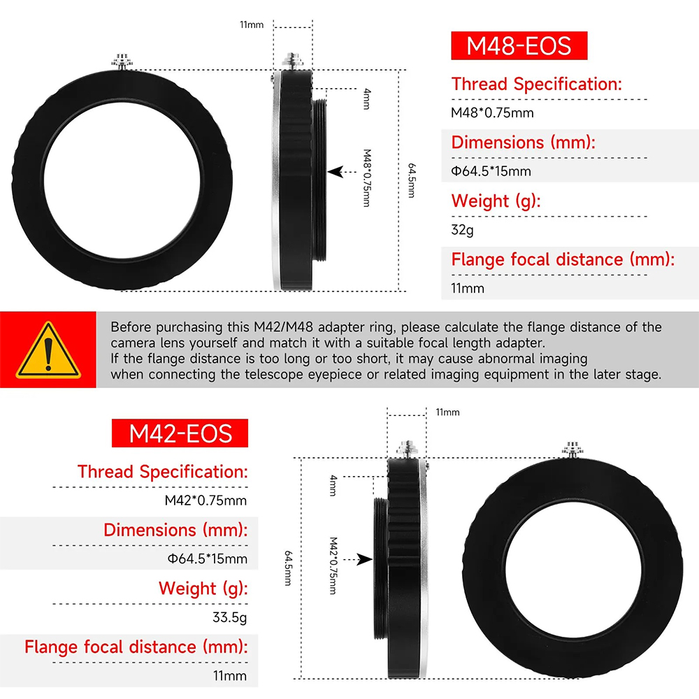 EYSDON M42/ M48 Ke EOS Konvert - Lens Adapter Ring ulasan dan harga