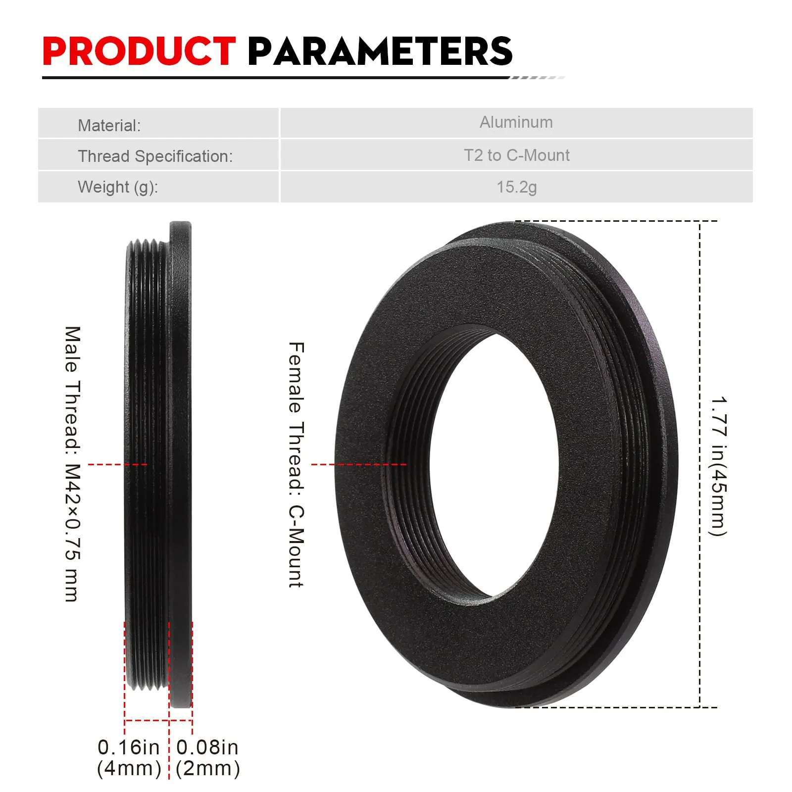 Datyson M42x0.75 Cincin Adapto - Lens Adapter Ring ulasan dan harga